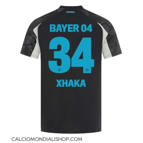 Maglie da calcio Bayer Leverkusen Granit Xhaka #34 Terza Maglia 2024-25 Manica Corta